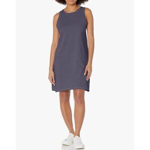 Hanes ComfortWash Tank Dress Womens Medium Blue New Casual Summer